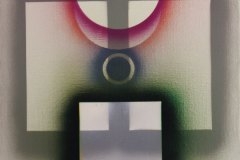 1977, Composizione, nitroacrilico su tela, 70x50 cm