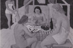 1940, Ragazze al mare, olio su tela, 140x100 cm