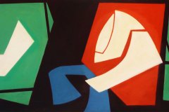 1951, Composizione cromatica, 40x80 cm
