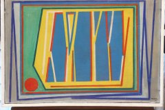 1952, Composizione, tempera su tela, 38x55 cm