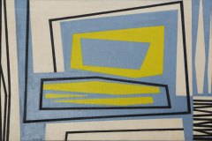 1954, Composizone, olio su tela, 38x61 cm
