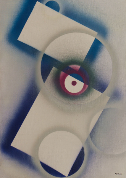 1977, Composizione, nitroacrilico su tela, 70x50 cm-IMG_1327