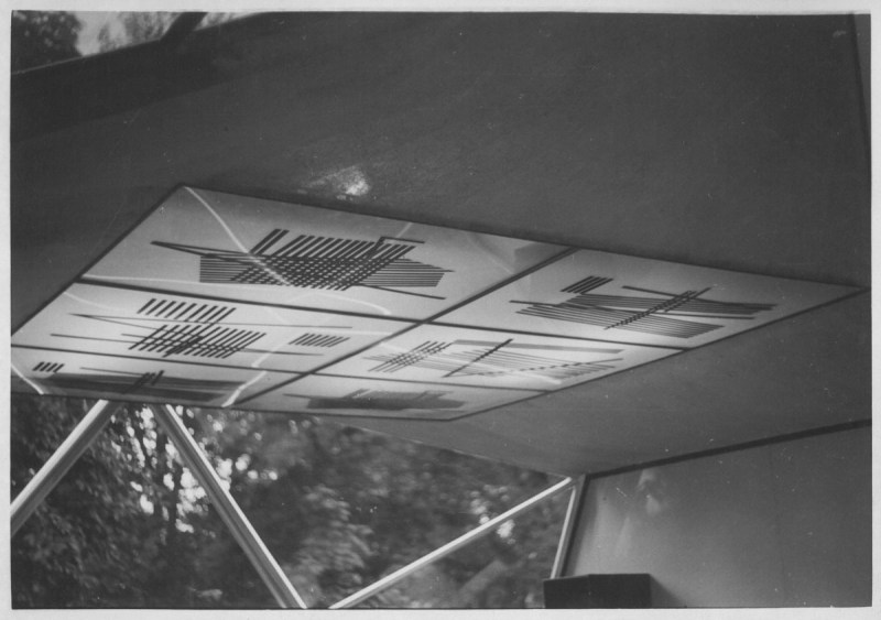 1954, Ideo Pantaleoni, soffitto luminoso, Triennale di Milano