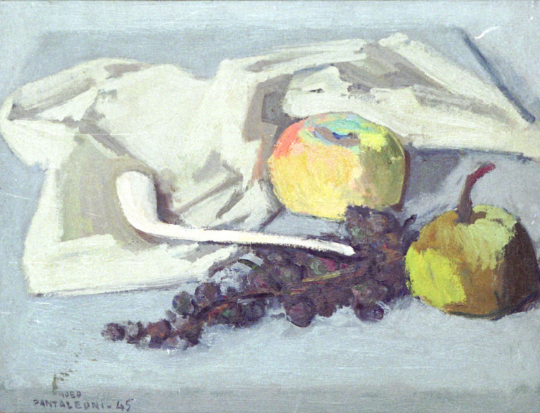 1945, Natura morta, olio su compensato 35x45 cm