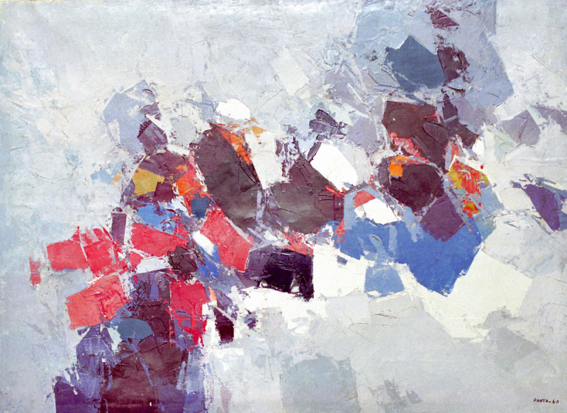 1960, Composition, olio su tela, 73x100 cm