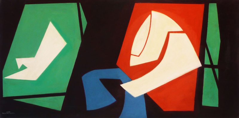 1951, Composizione cromatica, 40x80 cm