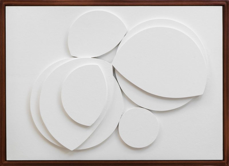 1968, Composizione, idropittura su legno, 54x74 cm